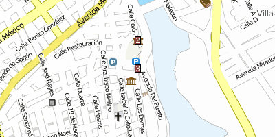 Stadtplan Museo de las Casas Reales
